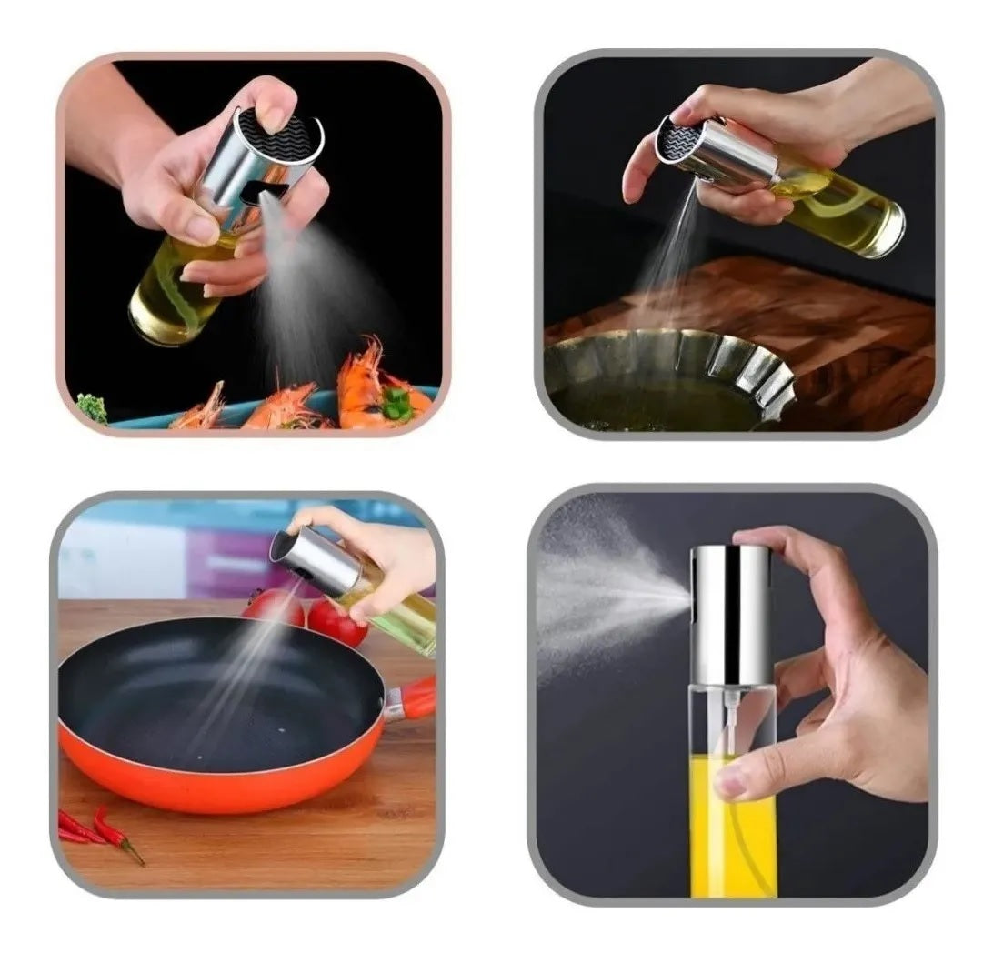 Set X2 Pulverizadores De Aceite Y Vinagre Spray De Cocina